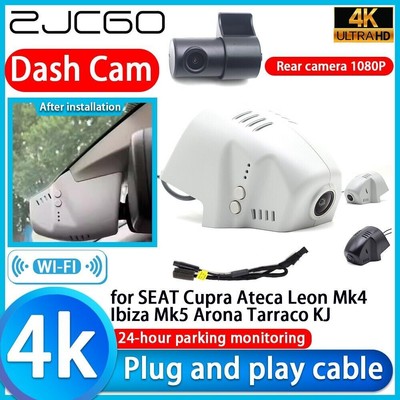 4K Wifi Dash Cam Camera For SEAT Cupra Ateca Leon Mk4 Ibiza Mk5 Arona Tarraco KJ