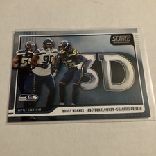 2020 Score 3D Bobby Wagner / Clowney / Shaquill Griffin Seahawks