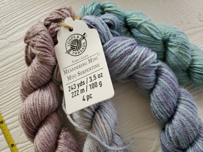 New Loops and Threads Yarn Meandering Mini Serpentine Pastel 3.5 oz (shv4)