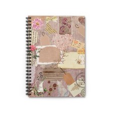 Junk Journal Day Fun Journalling Gift, Crafters Dream Spiral Notebook Ruled Line