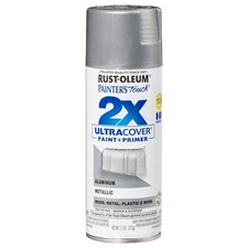 Rust-Oleum Painter's Touch Ultra Cover 2X Spray Paint 12oz-Aluminum (Pack of 2)