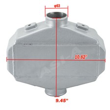 10.82 X 9.45 X3.5 Liquid Water To Air Intercooler 2.5 Air Inletoutlet Hot 10.82 X 9.45 X3.5 Liquid Water To Air Intercooler 2.5 Air Inletoutlet Hot