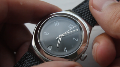 SWATCH IRONY AUTOMATIC YAS405 - BLACK BOARD / AG2012 | eBay