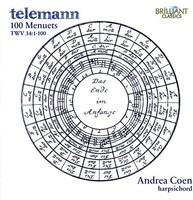 Andrea Coen - Telemann 100 Menuets Twv 34 - Cd - G3Z