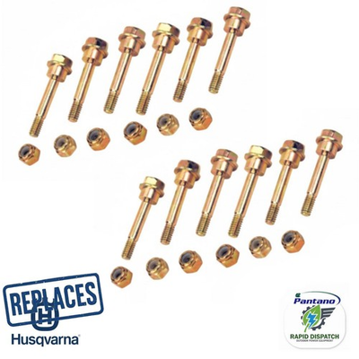 #ad 12 Shear Bolts amp; Nuts for Husqvarna Snowblower 188243 532188243 532192090 ST224 $22.95