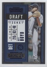 2020 Panini Contenders Draft Ticket Blue 118/149 Matthew Boyd Matt Boyd #16 05db