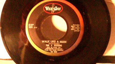 The 4 Seasons,Vee Jay 485,''Walk Like A Man'',US,7'' 45,1963 hit doo wop classic, M
