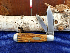 VTG 1940-64 CASE 5299 1/2 STAG RAIL SPLITTER JACK POCKET KNIFE. SUPER NICE!
