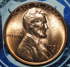 1953 D lincoln cent  {{{1D65
