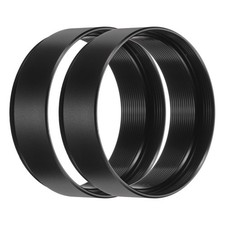 2Pcs 12mm M42 Lens Adapter Ring Extension Tube for Camera and Eyepiece, Black