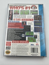 Bill Walsh College Football (Sega CD, 1993) CIB Complete w/ Registration Card