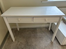 Charming White Desk or Dresser 110 L,  51cm W, 78cm H.