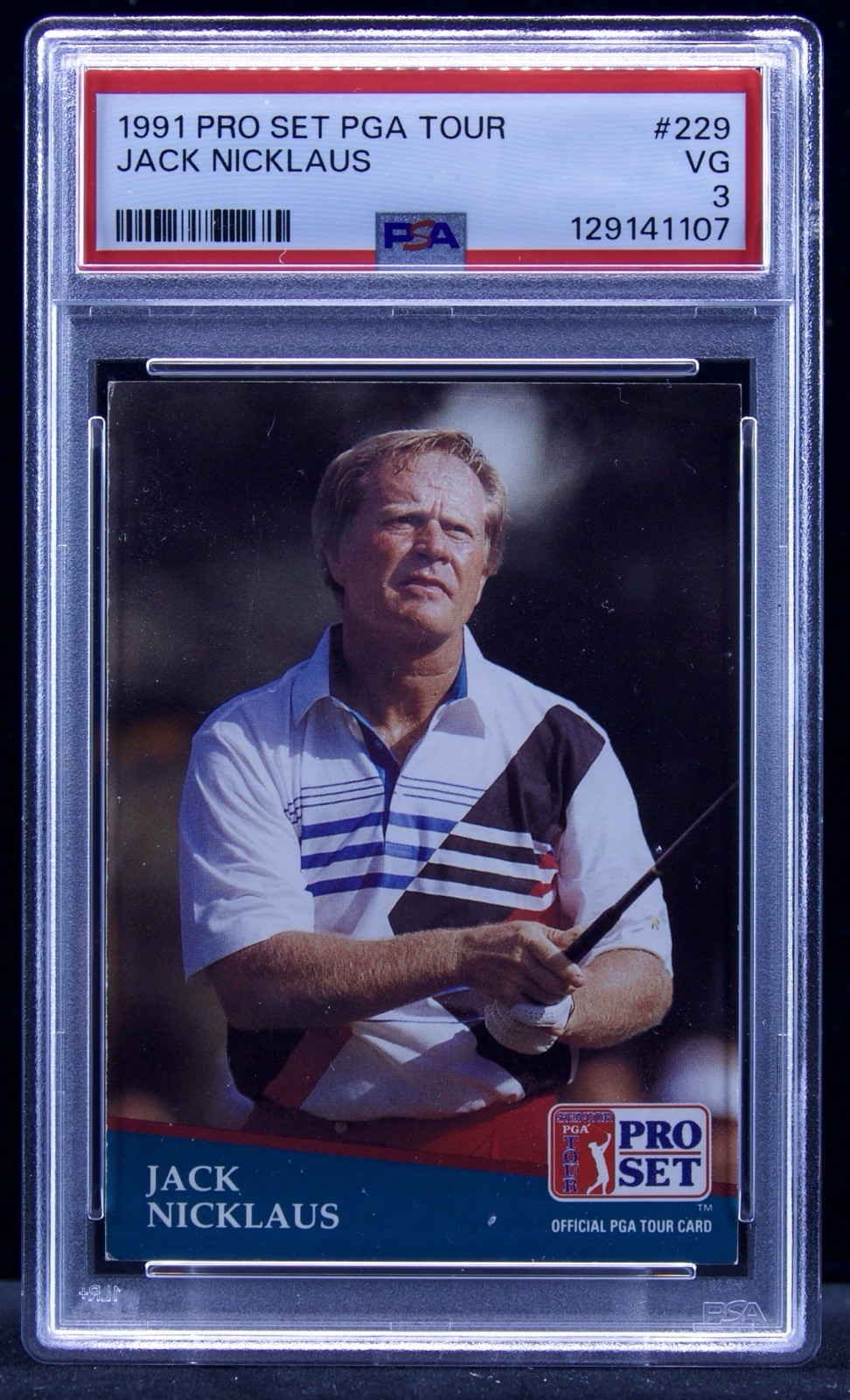 1991 Pro Set PGA Tour Jack Nicklaus #229 PSA 3 129141107