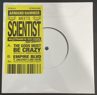 Armand Hammer Scientist We Dub Diabetic Test Strips 7  Vinyl Billy Woods #500