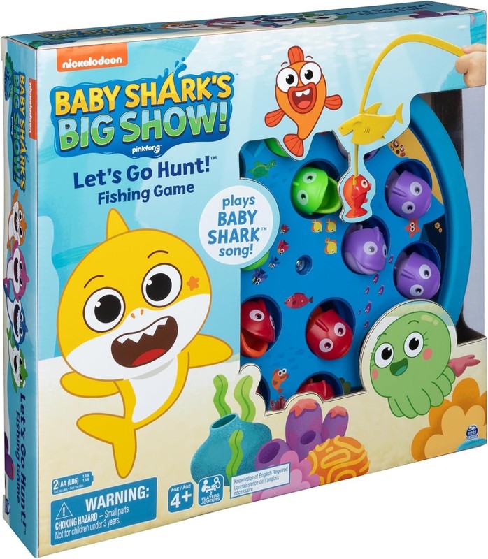 NEW BABY SHARK Let's Go Hunt Fishing Game