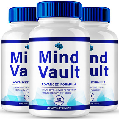 (3 Pack) Mind Vault Brain Health Support Pills for Cognitive Health & Function