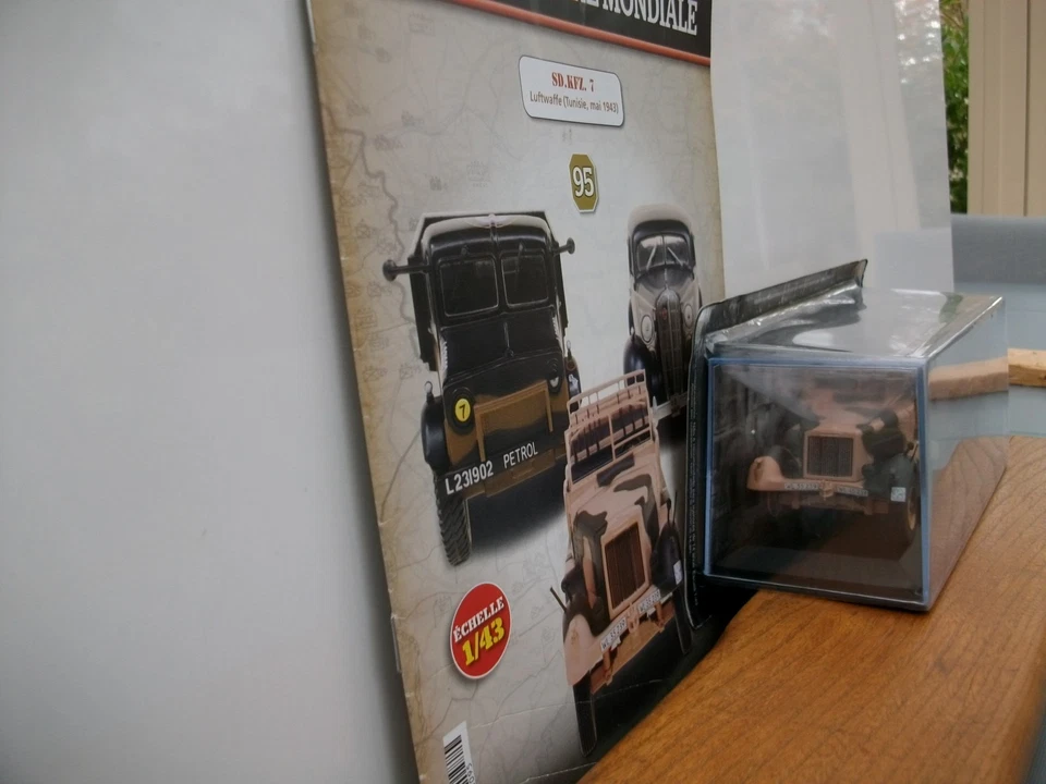 Voitures militaires 2ème GM N°95 SD KFZ.7 Luftwaffe Tunisie 1943 + sa revue - Photo 2/3