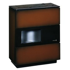 Ölofen 5kW braun Sichtfenster Gusseisen Vario OS 4/5 Abgas 120mm Tank 8,3L