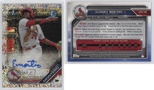 2019 Bowman Chrome Prospect Speckle Refractor /299 Elehuris Montero #CPA-EM Auto