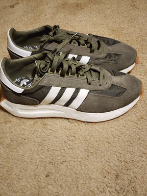 adidas Retropy E5 Olive Strata Green/White/Black Men's Low Top Lace-Up Sneaker