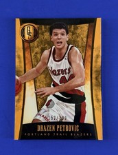2013-14 Gold Standard Drazen Petrovic Nets Parallel Basketball Card #292; #d/199