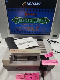 Castlevania II 2 NES AUT&Eacute;NTICO Original Nintendo Simon Quest Castle Vania Manual