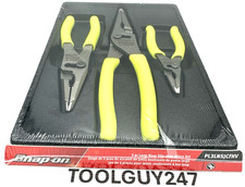 SNAP ON PL3LNSJCF HV 3PC HI VIZ LONG NOSE Slip Joint Pliers Set NEW USA TOOLS SNAP ON PL3LNSJCF HV 3PC HI VIZ LONG NOSE Slip Joint Pliers Set NEW USA TOOLS