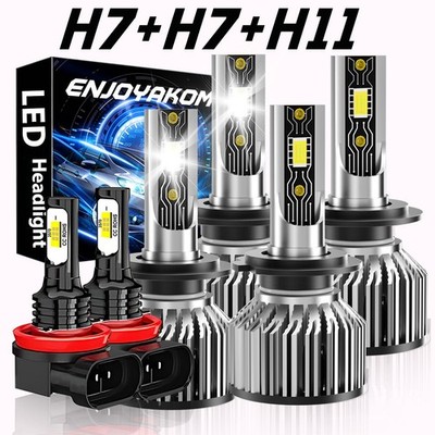 For Kia Optima 2014-2016 6x LED Headlight Kit Bulbs Hi-Lo Beam Fog Light 80000LM