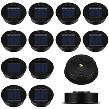 Jeyiour 12 Pack Solar Light Replacement Tops Replacement Solar Light Parts Wa...