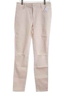 VILA Slim Jeans Damen Jeans Gr. DE 38 hellrosa Destroy-Optik