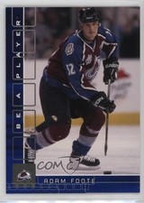 2001-02 ITG Be A Player Memorabilia Sapphire 98/100 Adam Foote #54 hg6