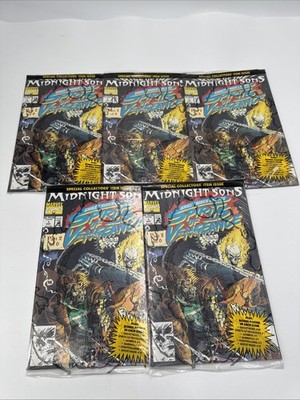 5x Ghost Rider & Blaze #1 Spirits of Vengeance Sealed Polybagged 1992 Ships Fast