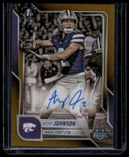 2025 Topps Bowman University Chrome Football Avery Johnson #BCA-AJ Gold 34/50