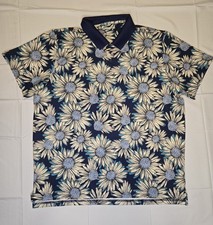 Bonobos Men's Golf Polo Shirt XL Floral Standard Fit Daisy Print Colorful NWOT