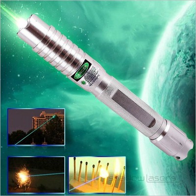 TH500GQ1 Adjustable Focus 520nm Green Pointer Pen Visible Beam+Case