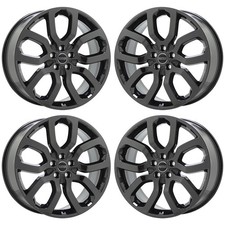20 Land Range Rover Evoque Black Chrome Wheels Rims Factory 72235 20 Land Range Rover Evoque Black Chrome Wheels Rims Factory 72235