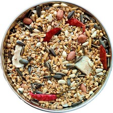 Quentova 9 granos y nueces, fortificado con espirulina y hueso de sepia, alimento para aves