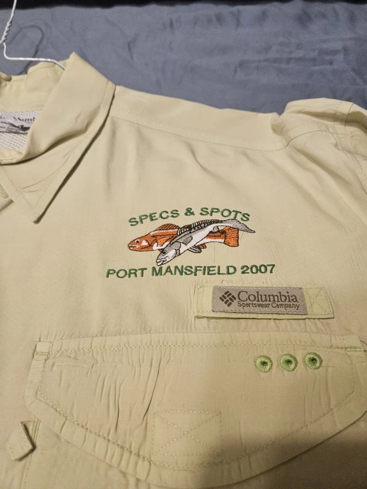 Lote de 2 camisas de pesca tamanho LG Columbia Pt O'Connor Tour botões bolsos 15922☆ - Imagem 2 de 4