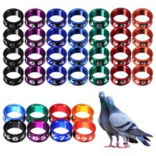 50 Pcs Metal Leg Bands Bird Chicken Leg Bands Poultry Identification