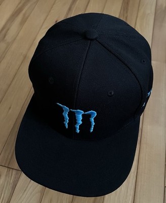 Blue Monster Logo Cap Monster Energy Drink Adjustable Black