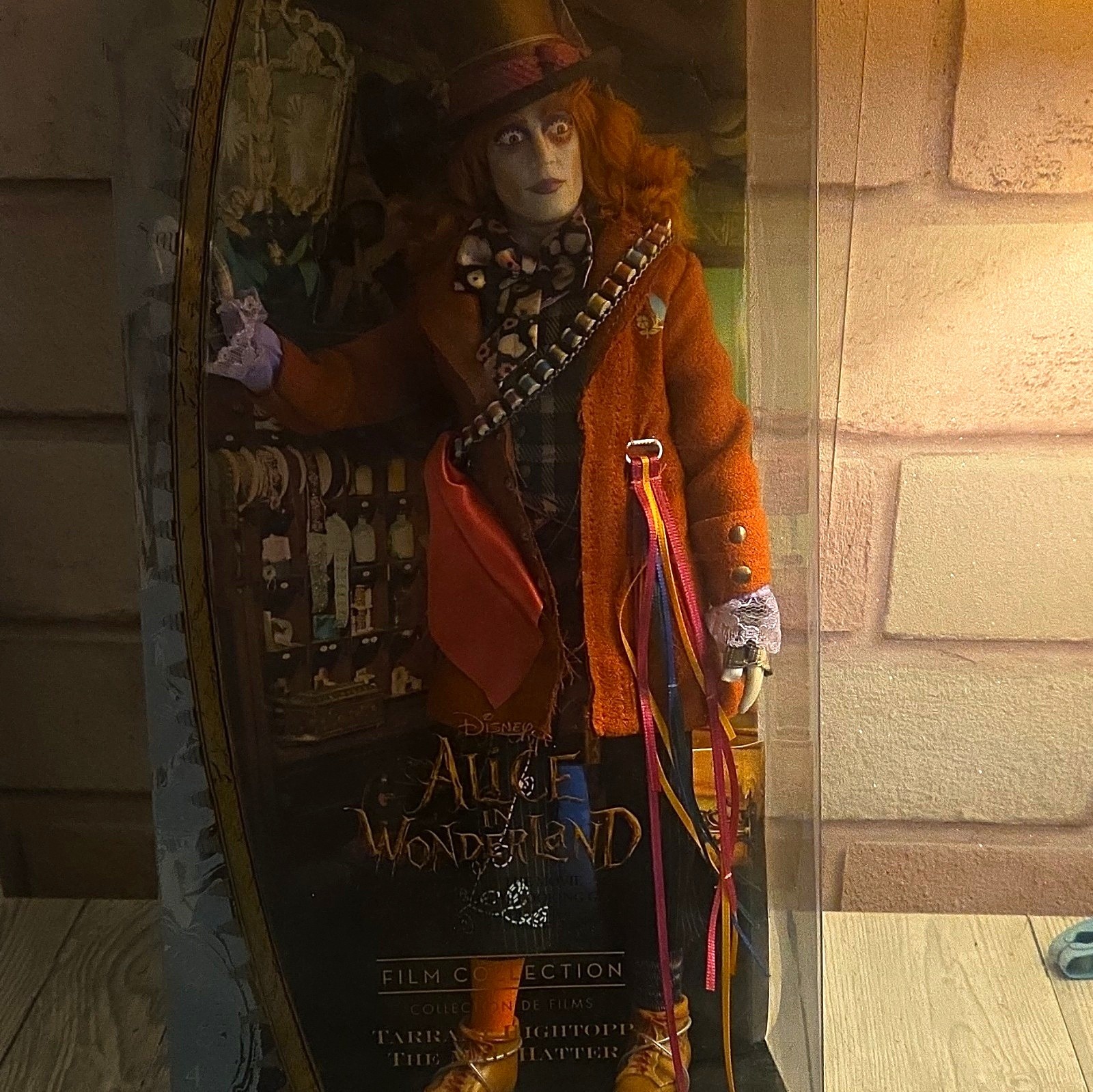 Disney Alice in Wonderland Film Collection Mad Hatter Doll Red Curly Hair