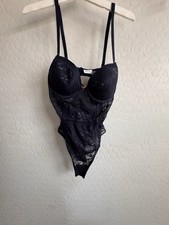 Black Lace Underwire Bodysuit- Large