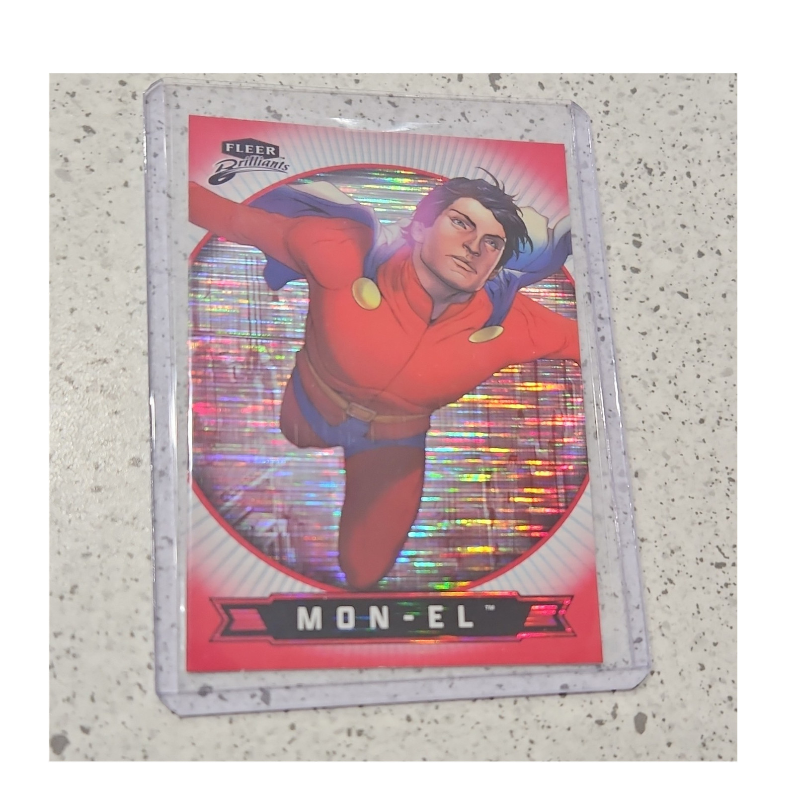 Fleer Brilliants Superman Mon-El #31 Serial Numbered Red Heat Vision Card