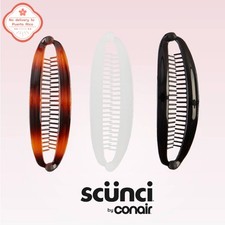 NEW-sc nci 3pk Flat Banana Combs, All Hair Styling
