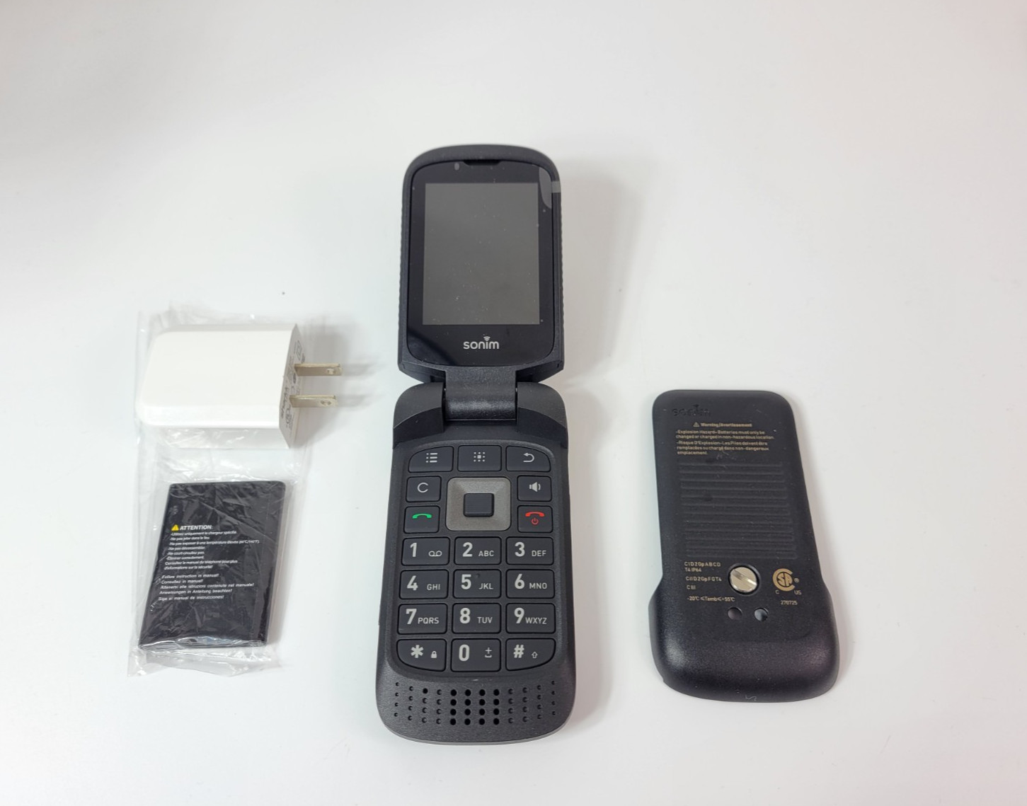 Sonim XP3  XP3800 Rugged 8GB Flip Phone AT&T - Black - Senior Phone - Excellent