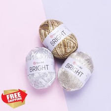 YarnArt Bright Metallic Glitter Yarn 90g Gold for Crochet