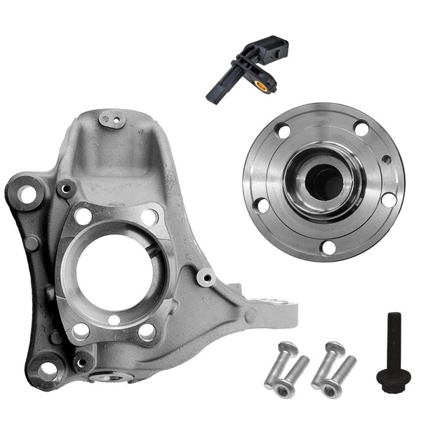 Achsschenkel FüR Seat Leon 1P1 Alhambra 710 Radlager ABS Sensor Vorne Links-image