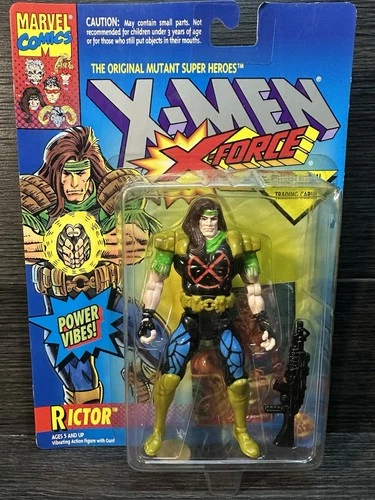 Vintage 1994 Marvel Comics X-Men Rictor X-Force Action Figure Toy Biz New Sealed