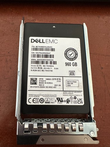 Dell W127119621 0YDHYX-RFB SM883 960GB 6G 2.5INCH MU  SATA SSD