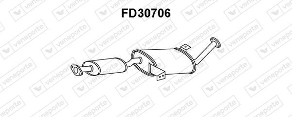 Silencieux avant Nissan Terrano 2.7 anti-corrosion pour une réduction sonore maximale